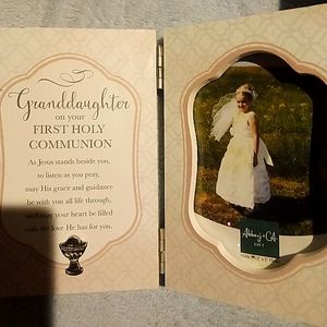 Granddaughter's first communion picture frame